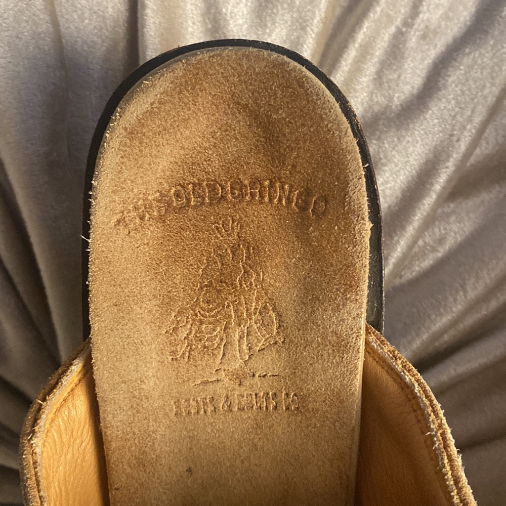 🎀 Old Gringo Embroidered Leather Studded Western Cowboy Mule Golden Brown 6.5 - Picture 5 of 7